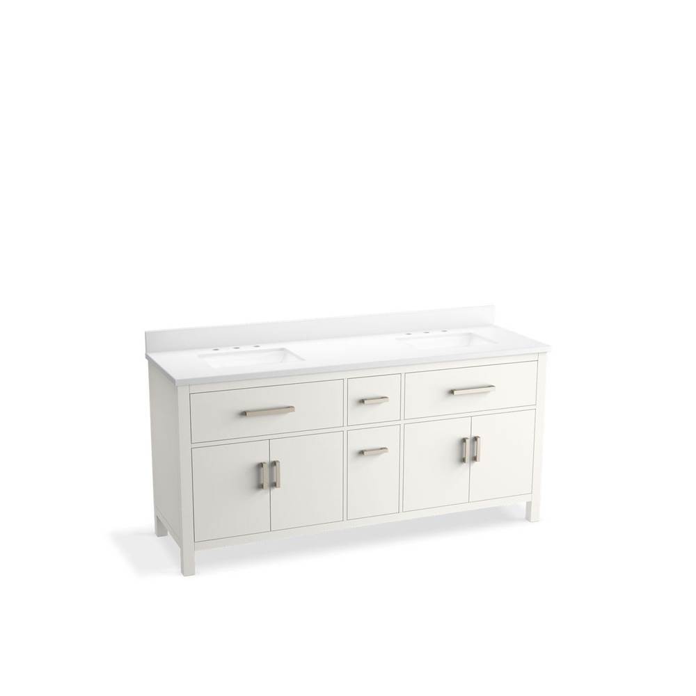 Kresla 72 in. Bathroom Vanity Cabinet With Sinks And Quartz Top-related