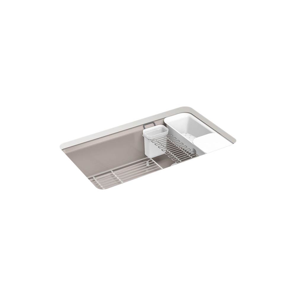 Riverby 33 in. Undermount Single-Bowl Workstation Kitchen Sink-related