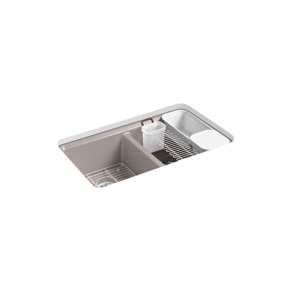 Riverby 33 in. Undermount Double-Bowl Workstation Kitchen Sink-shop