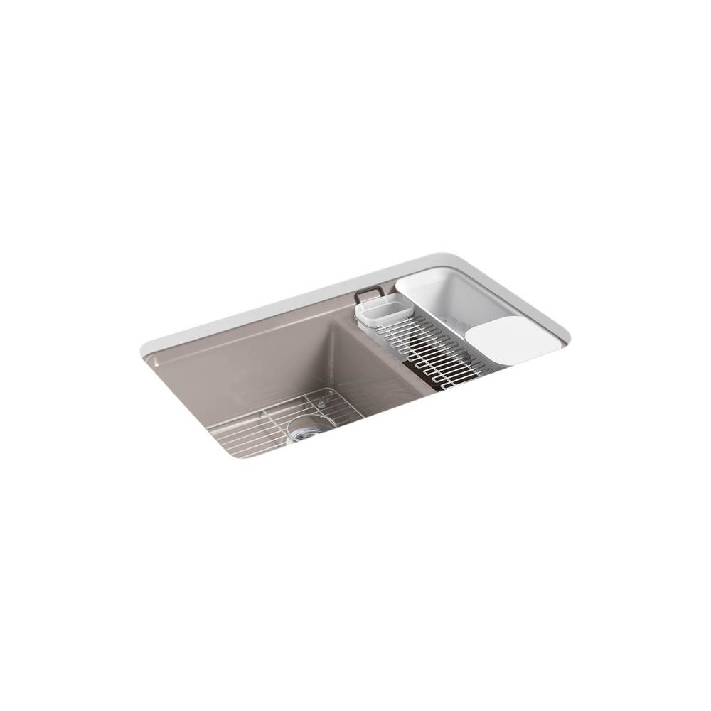 Riverby 33 in. Undermount Double-Bowl Workstation Kitchen Sink-related