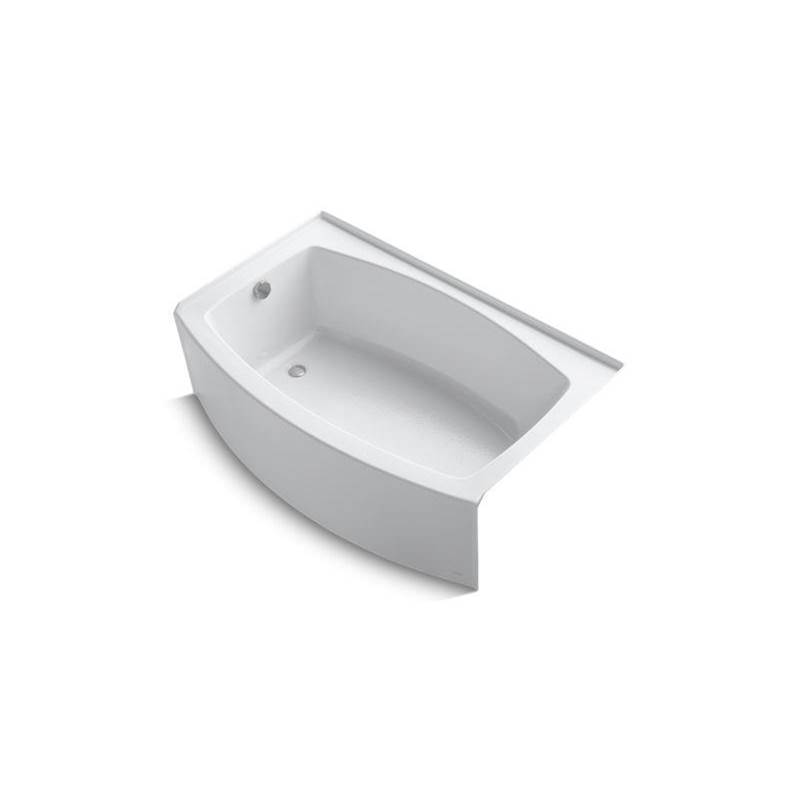 Expanse® 60'' x 32'' curved alcove bath with integral flange and left-hand drain-related