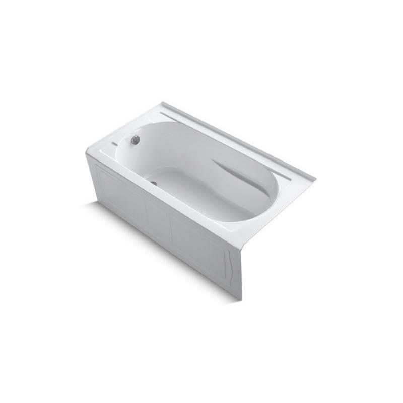 Devonshire® 60'' x 32'' alcove bath with integral apron, integral flange and left-related