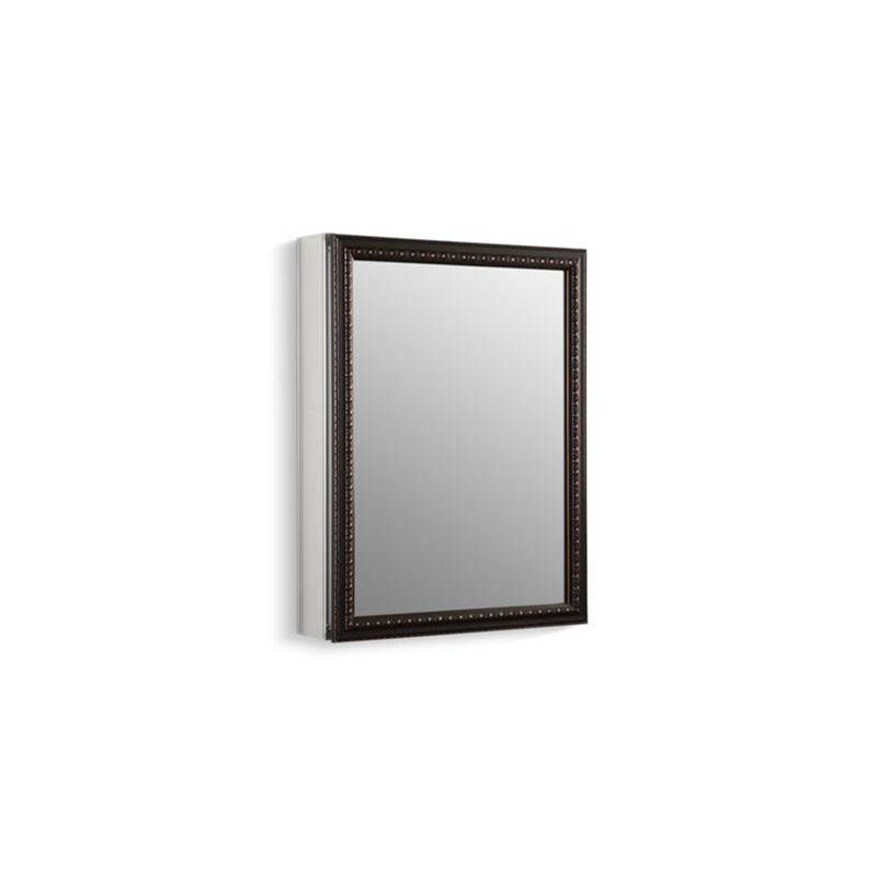20'' W x 26'' H aluminum single-door medicine cabinet with oil-rubbed bronze fram-related