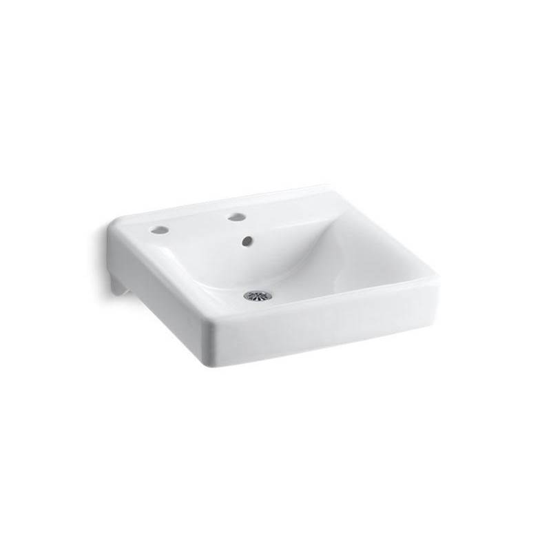 Soho® 20'' x 18'' wall-mount/concealed arm carrier bathroom sink left-hand soap d-shop