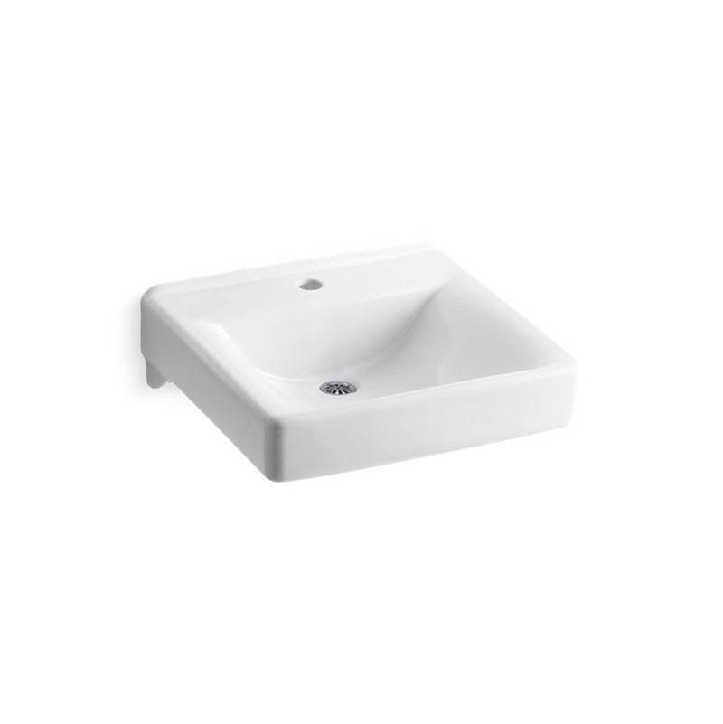 Soho® 20'' x 18'' wall-mount/concealed arm carrier bathroom sink with single fauc-related