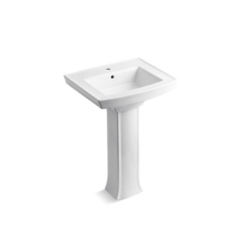 Archer® Pedestal bathroom sink with single faucet hole-shop