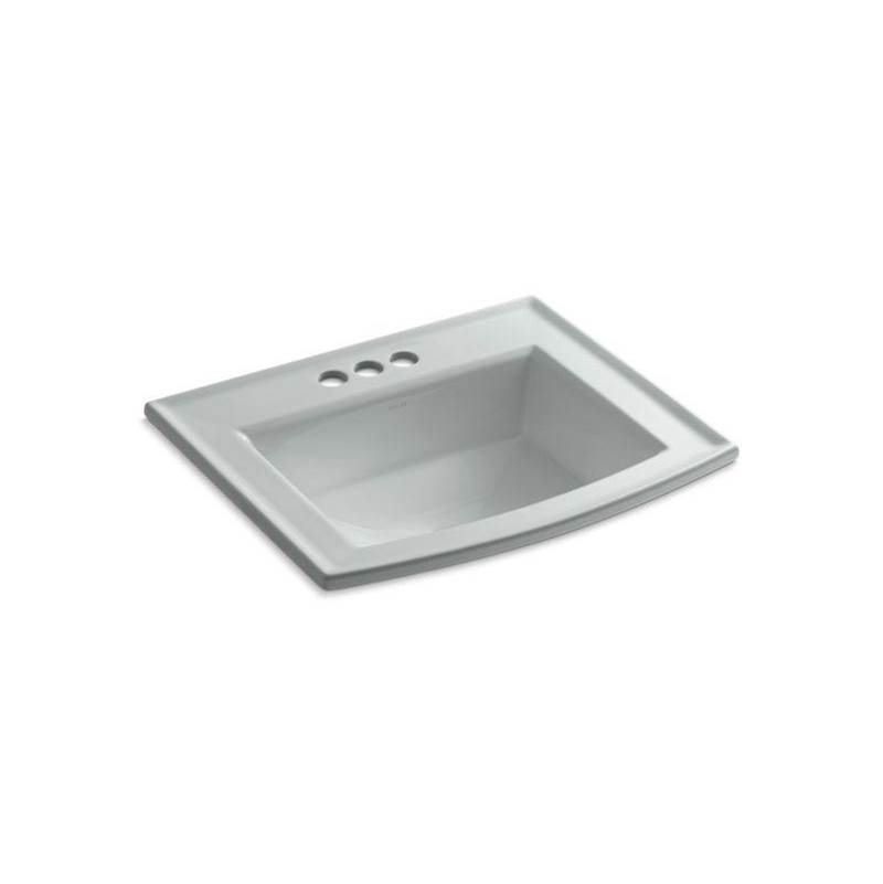 Archer® Drop-in bathroom sink with 4'' centerset faucet holes-related