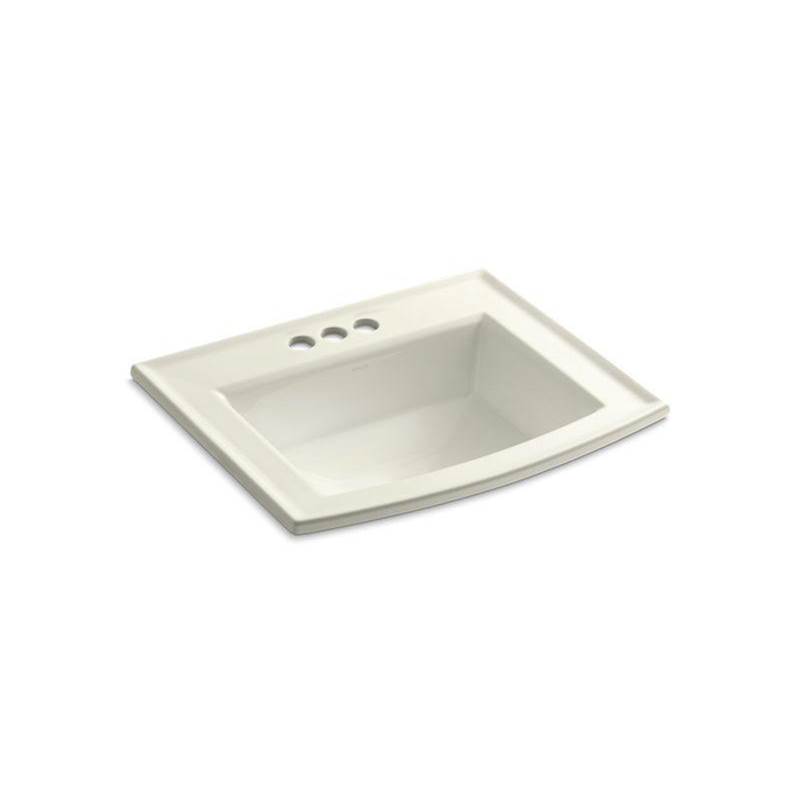 Archer® Drop-in bathroom sink with 4'' centerset faucet holes-related