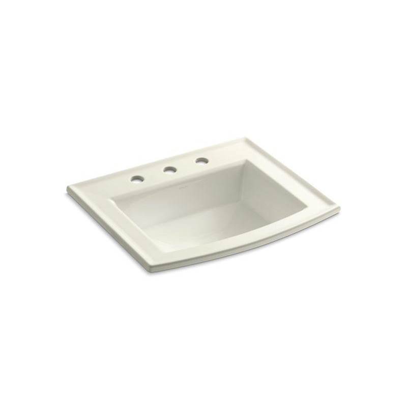 Archer® Drop-in bathroom sink with 8'' widespread faucet holes-related