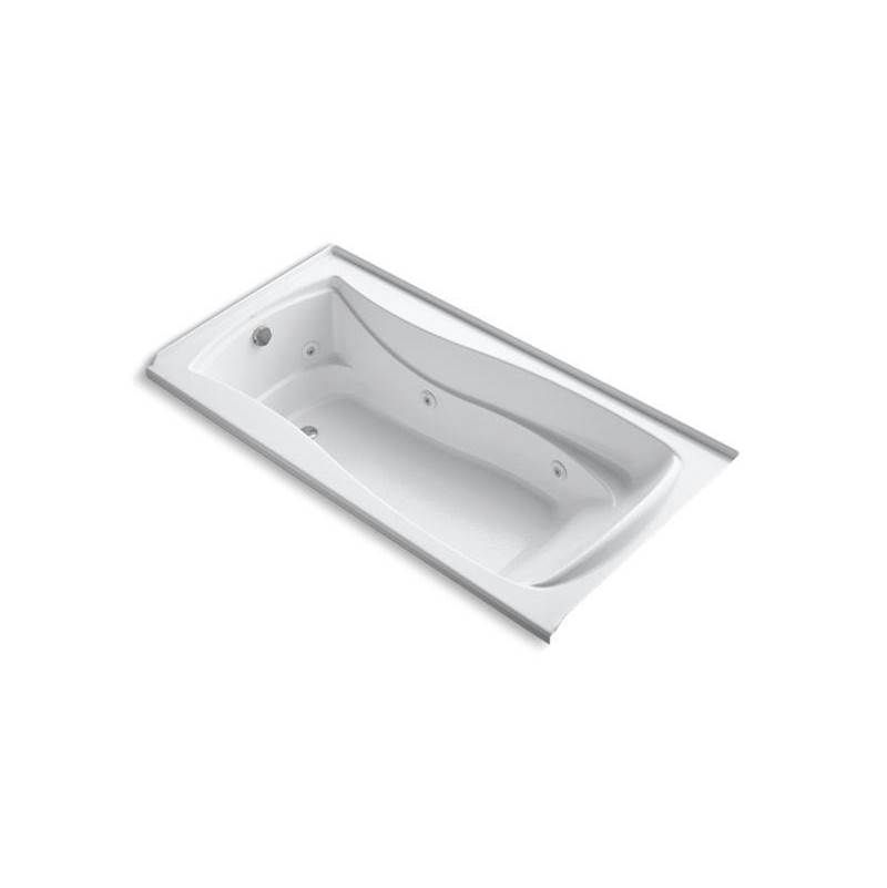 Mariposa® 72'' x 36'' alcove whirlpool bath with integral flange, heater and left-shop