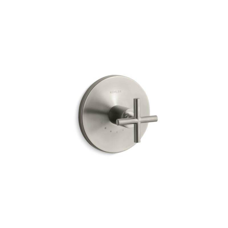 Purist® MasterShower® temperature control valve trim with cross handle-related