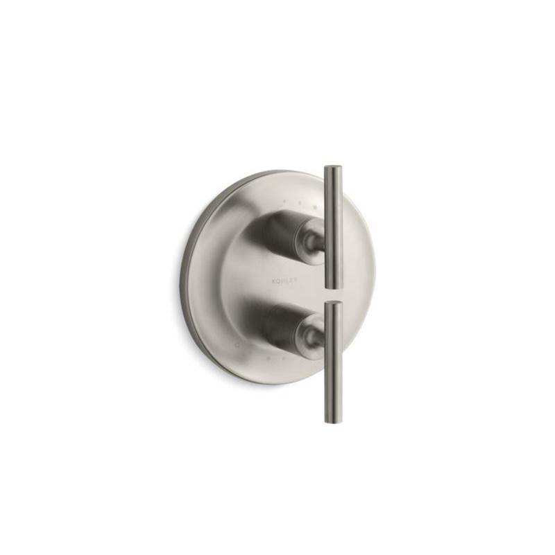 Purist® Valve trim with lever handles for stacked valve, requires valve-related