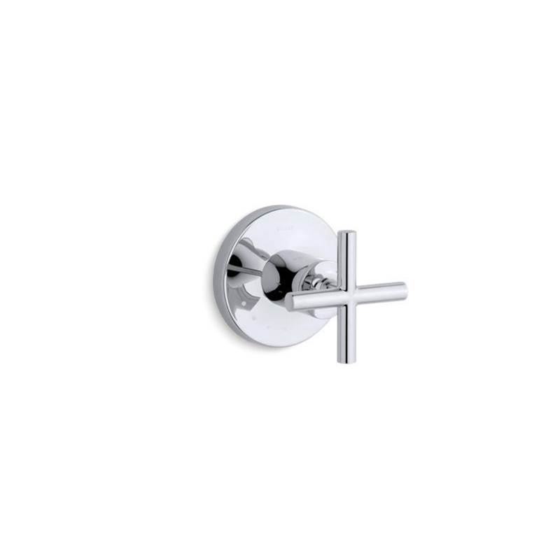 Purist® MasterShower® volume control valve trim with cross handle-related