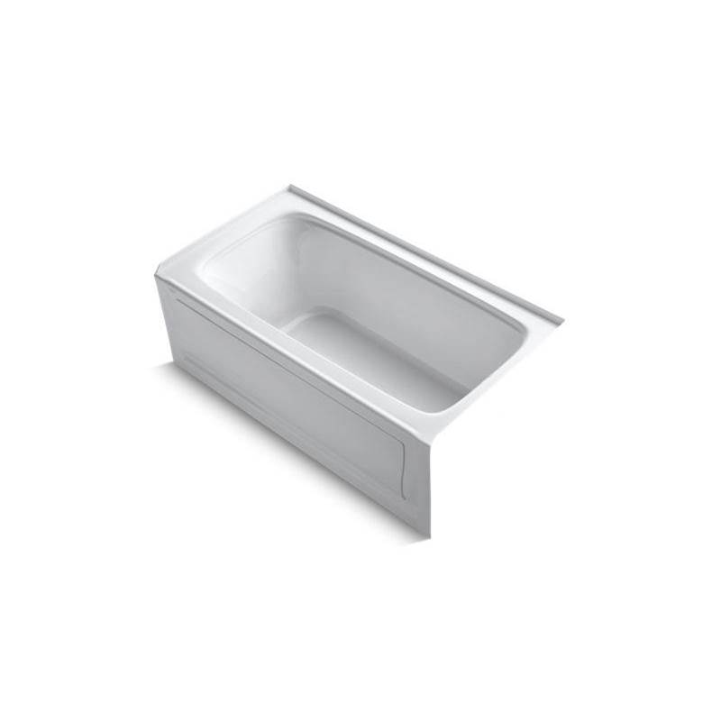 Bancroft® 60'' x 32'' alcove bath with integral apron, integral flange and right--shop