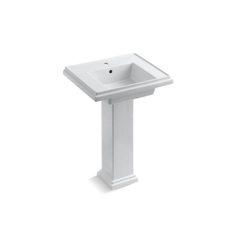 Tresham® 24'' pedestal bathroom sink with single faucet hole-related