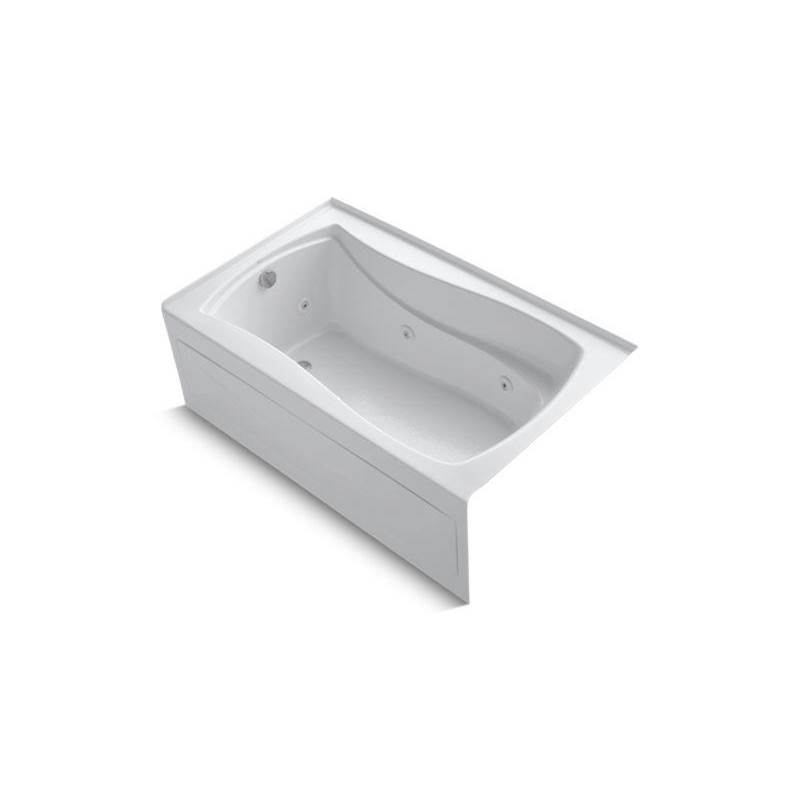 Mariposa® 60'' x 36'' alcove whirlpool with integral apron, integral flange and l-related
