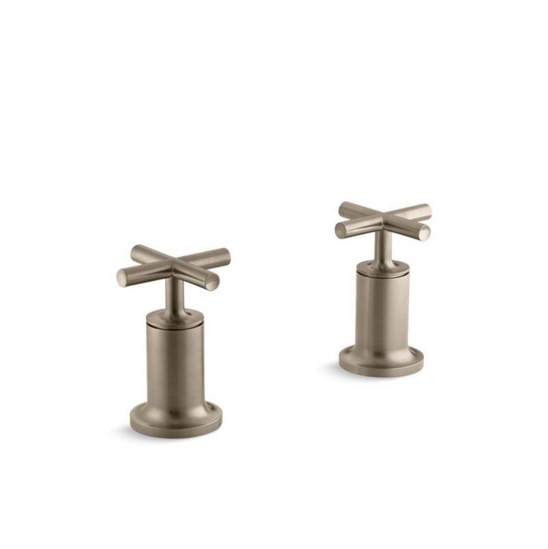 Purist® Deck- or wall-mount bath faucet handle trim with cross design-related