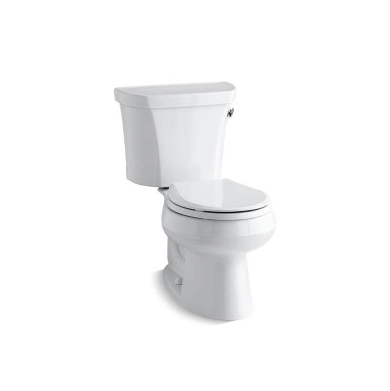 Wellworth® Two-piece round-front 1.28 gpf toilet with right-hand trip lever, tank-related