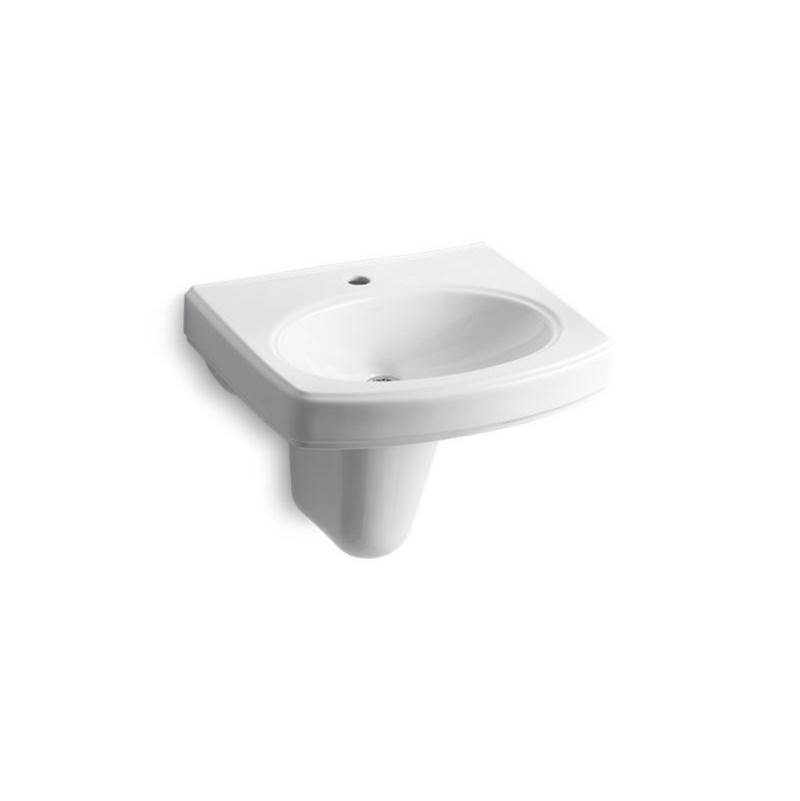Pinoir® Wall-mount bathroom sink with single faucet hole-related