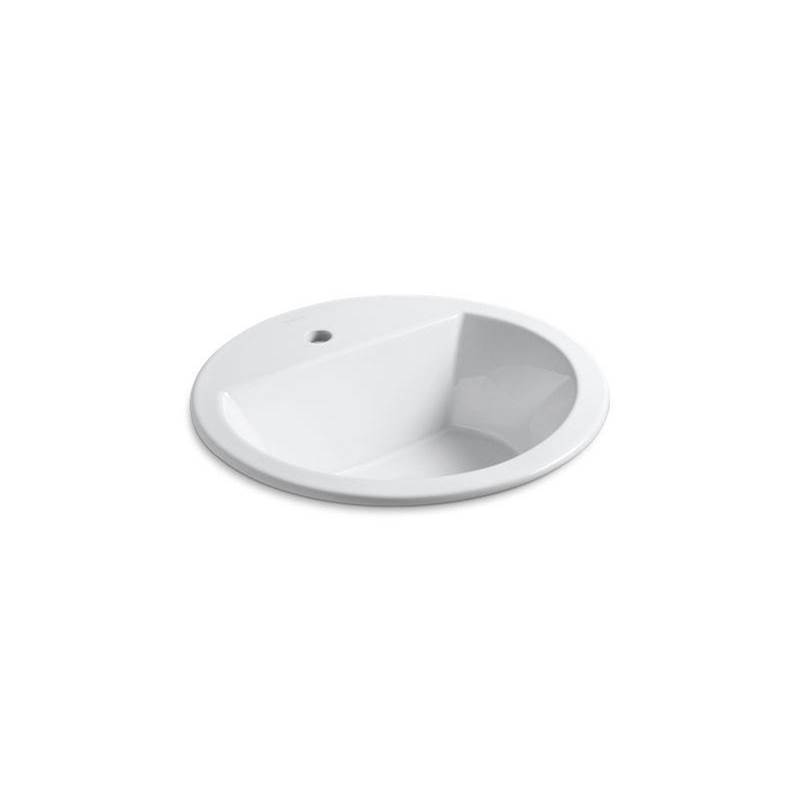 Bryant® Round Drop-in bathroom sink with single faucet hole-related