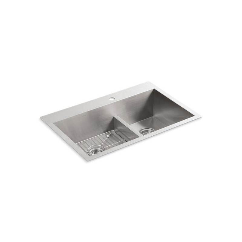 Vault™ Smart Divide® 33'' top-/undermount double-bowl kitchen sink-related