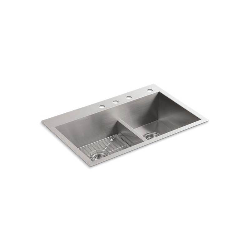 Vault™ Smart Divide® 33'' top-/undermount double-bowl kitchen sink-related