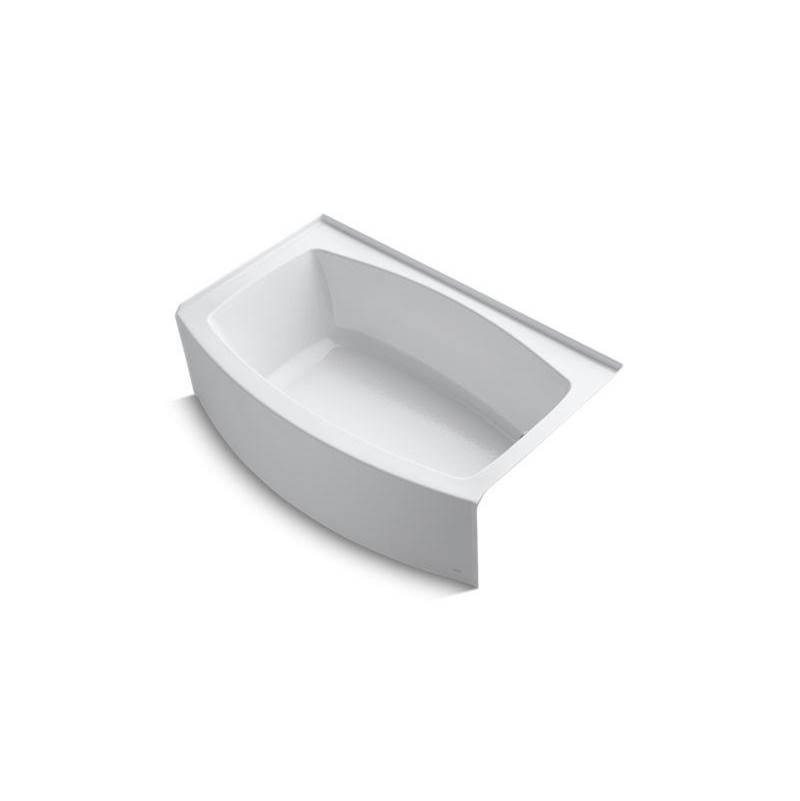 Expanse® 60'' x 32'' alcove bath with curved integral apron and right-hand drain-shop
