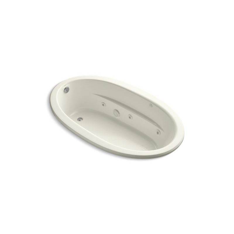 Sunward® 72'' x 42'' drop-in whirlpool bath with end drain and heater-related