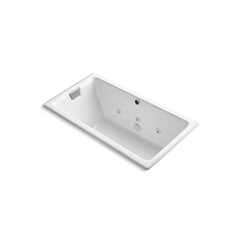 Tea-for-Two® 66'' x 36'' drop-in/undermount whirlpool bath, end drain-related