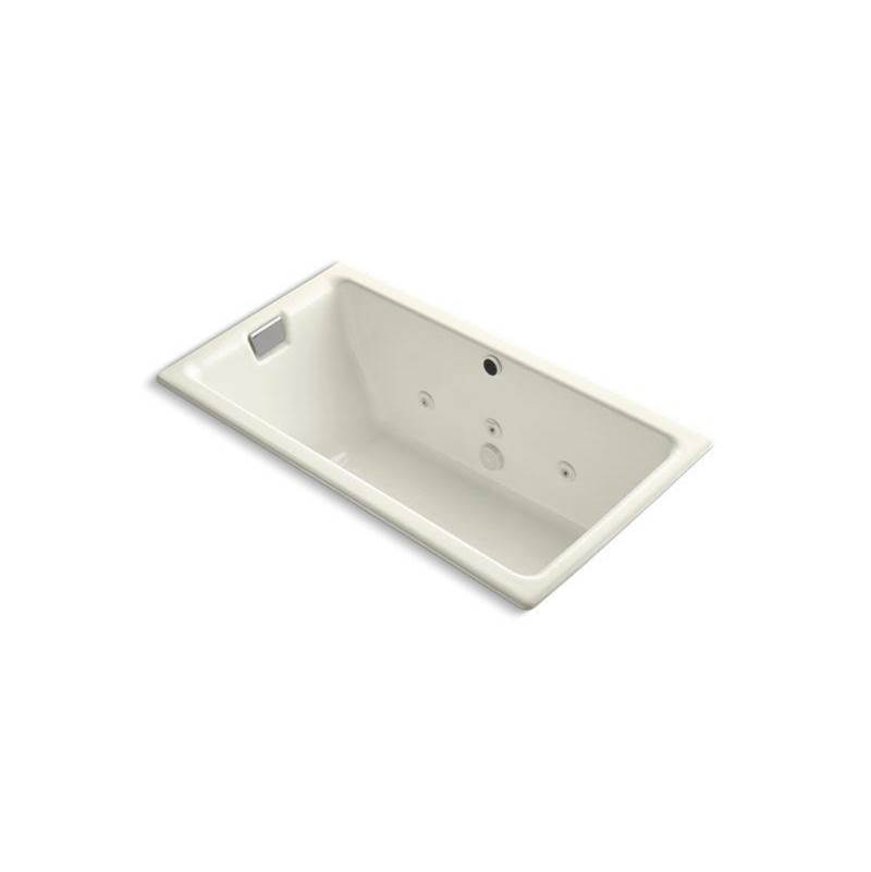 Tea-for-Two® 66'' x 36'' drop-in/undermount whirlpool bath, end drain-related