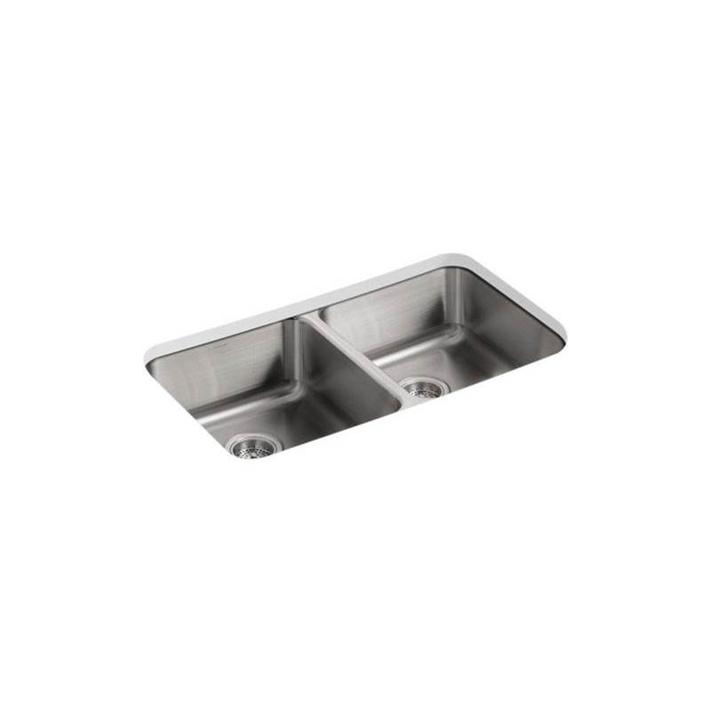Undertone® 31-1/2'' x 18'' x 7-3/4'' undermount double-equal kitchen sink-shop