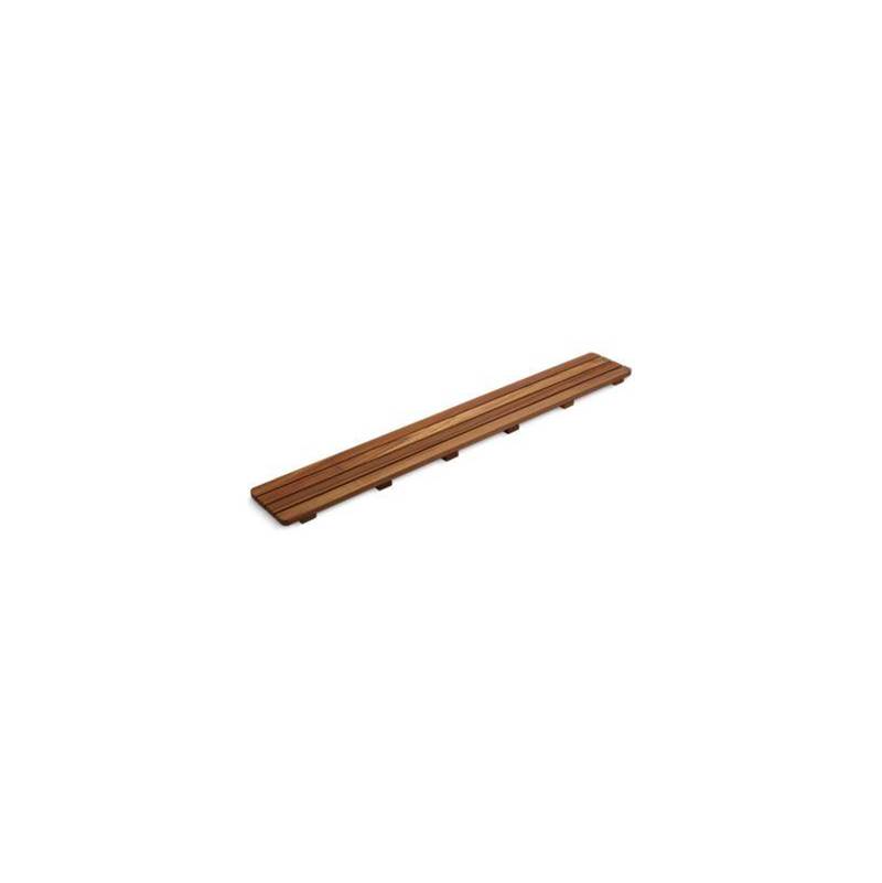 Groove® Teak drain cover 42'' receptor-related