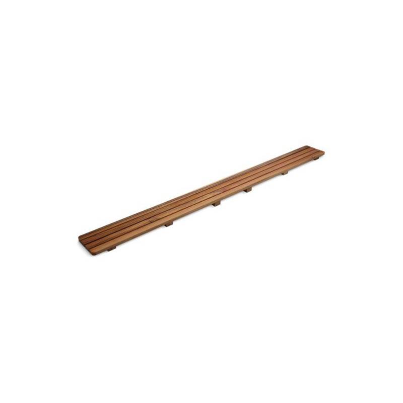 Groove® Teak drain cover 60'' receptor-shop