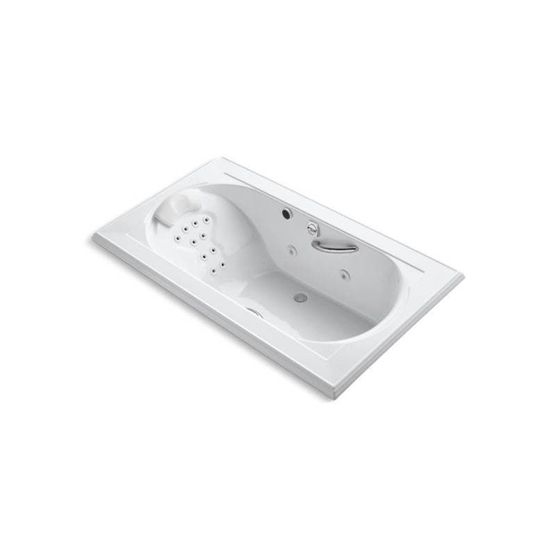 Memoirs® 72'' x 42'' drop-in whirlpool bath with massage package, center drain an-related
