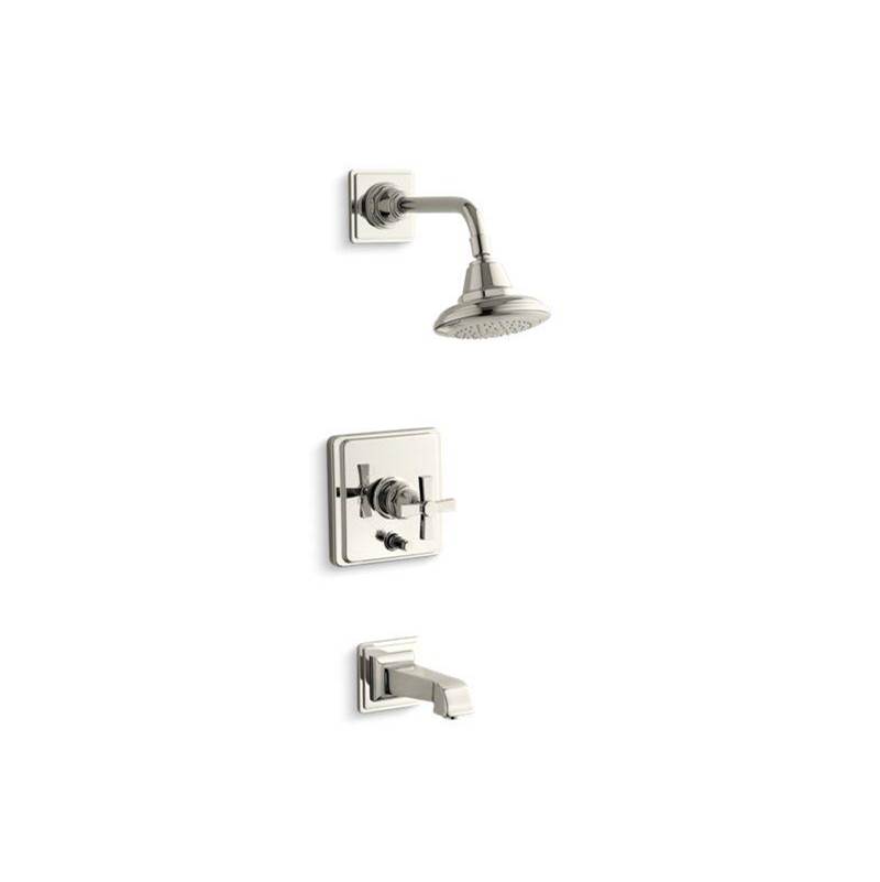 Pinstripe® Pure Rite-Temp® pressure-balancing bath and shower faucet trim with cr-shop