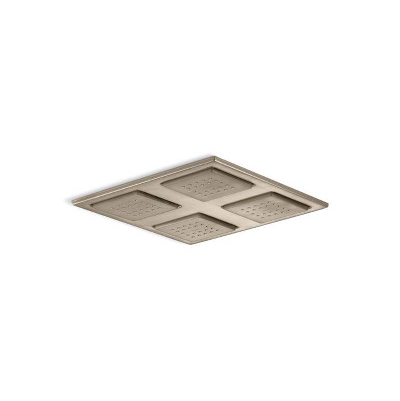 WaterTile® Rain Overhead shower panel with four 22-nozzle sprayheads-shop