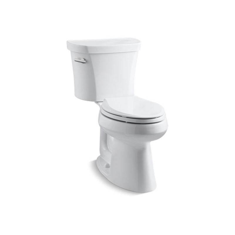 Highline® Two-piece elongated 1.28 gpf chair height toilet with tank cover locks -related