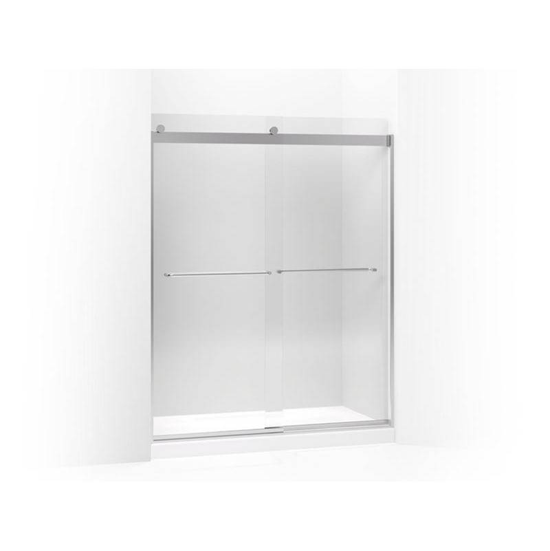 Levity® 74'' H sliding shower door with 1/4'' - thick glass-related