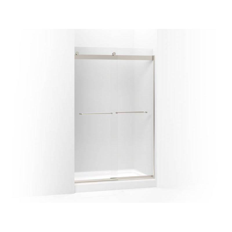 Levity® Sliding shower door, 74'' H x 44-5/8 - 47-5/8'' W, with 1/4'' thick Frost-related