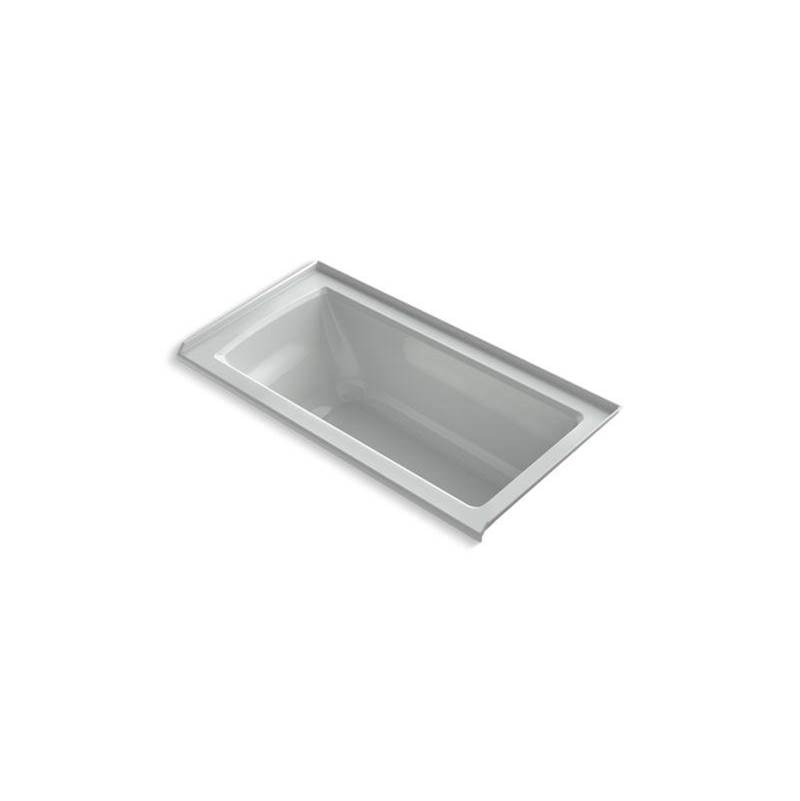 Archer® 60'' x 30'' alcove bath with Bask® heated surface, integral flange, and r-shop