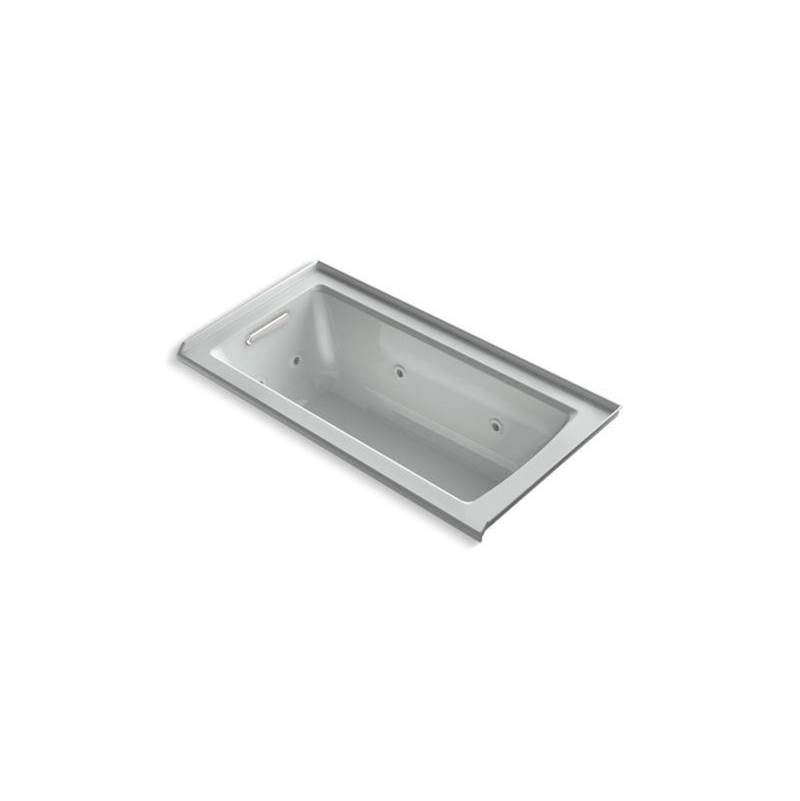 Archer® 60'' x 30'' alcove whirlpool bath with integral flange and left-hand drai-shop