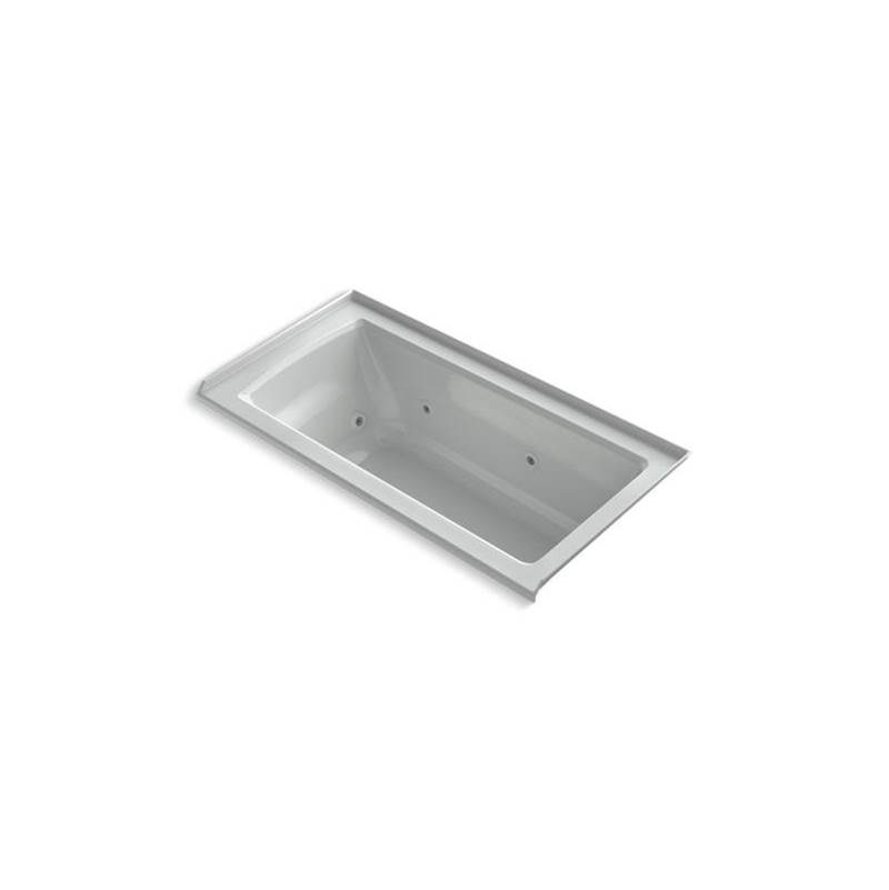 Archer® 60'' x 30'' alcove whirlpool bath with integral flange and right-hand dra-related