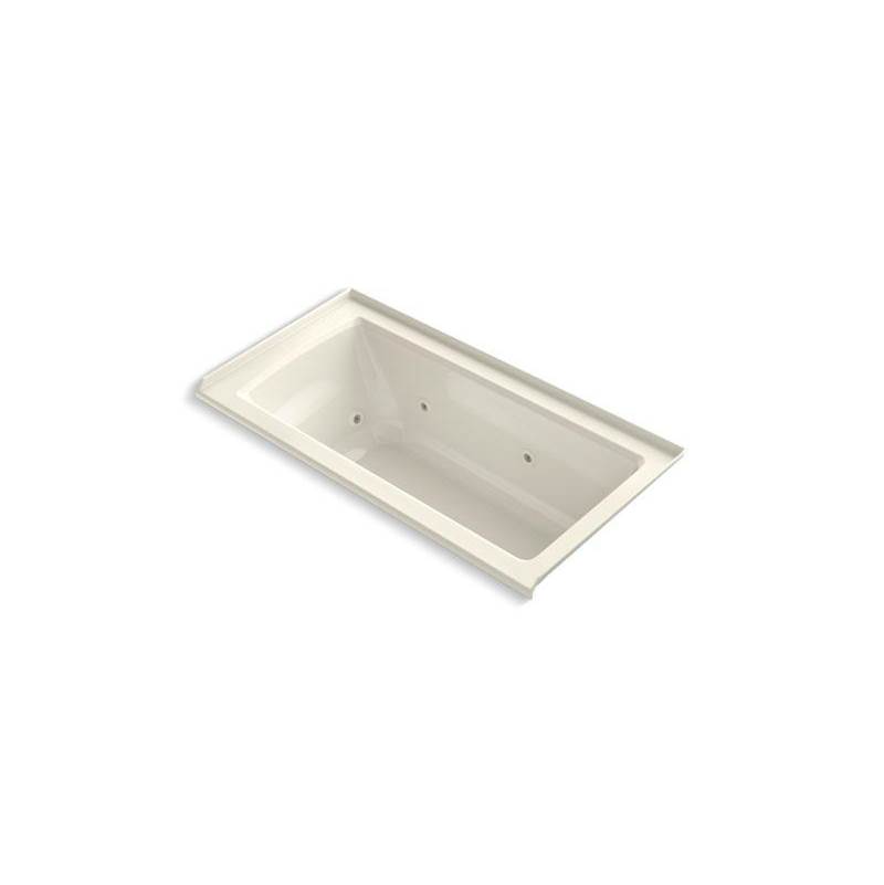 Archer® 60'' x 30'' alcove whirlpool bath with integral flange and right-hand dra-related