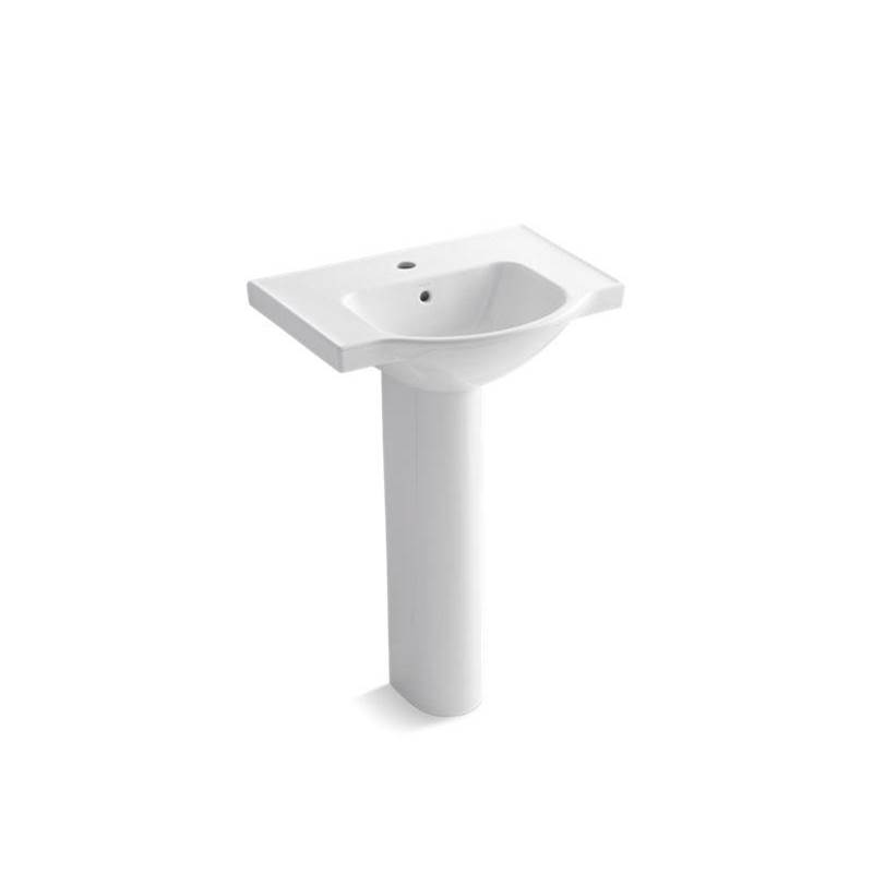 Veer® 24'' pedestal bathroom sink with single faucet hole-related