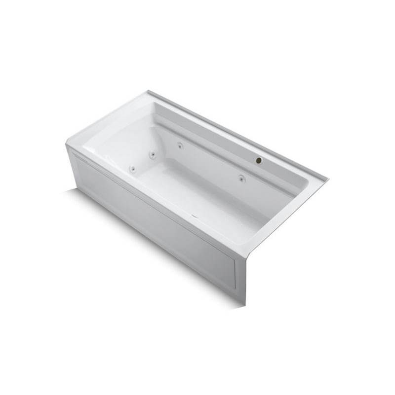 Archer® 72'' x 36'' alcove whirlpool bath with Bask® heated surface, integral fla-related