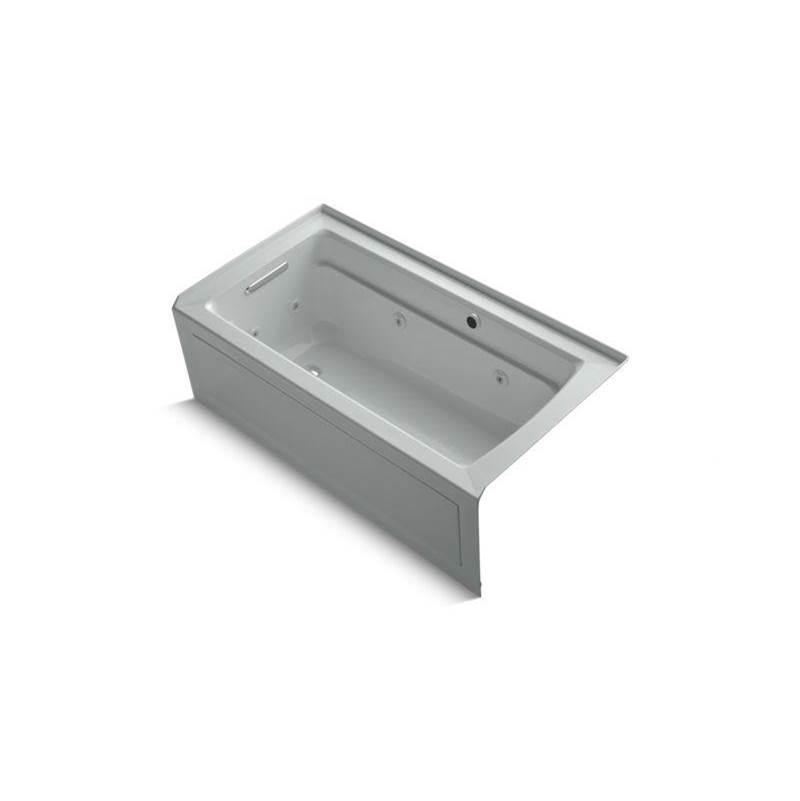 Archer® 60'' x 32'' alcove whirlpool bath with Bask® heated surface, integral apr-related