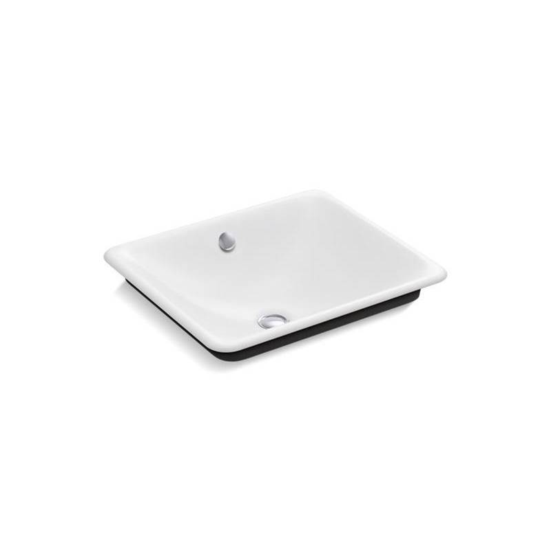 Iron Plains® Rectangle Vessel bathroom sink with Iron Black painted underside-related