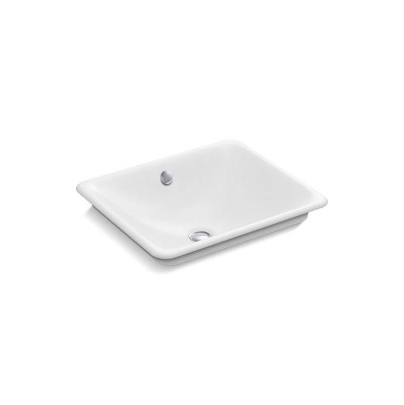Iron Plains® Rectangle Bathroom sink with White painted underside-related