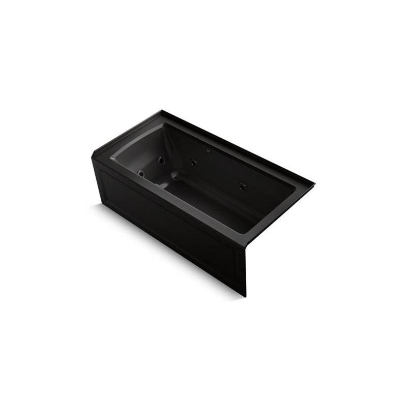 Archer® 60'' x 30'' integral apron Heated BubbleMassage™ air bath and whirlpool w-shop