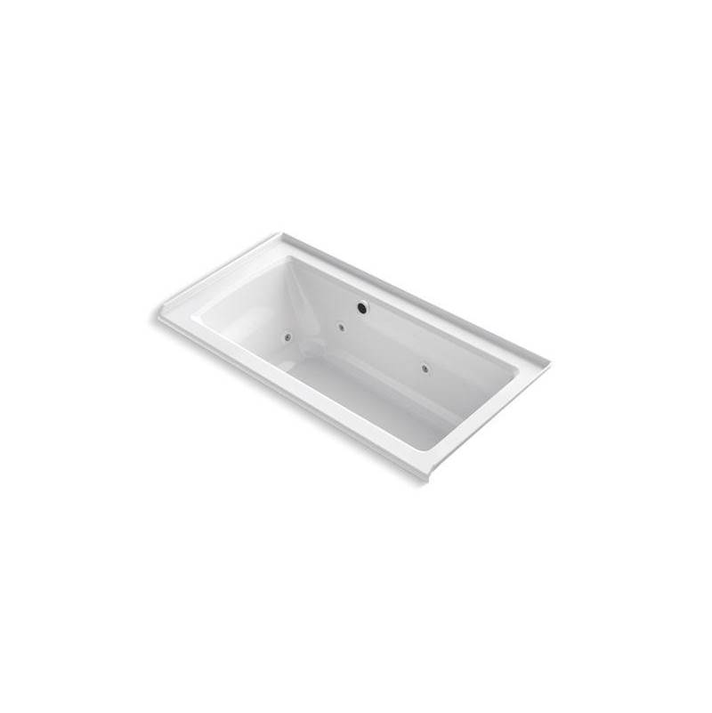 Archer® 60'' x 30'' alcove whirlpool bath with Bask® heated surface, integral fla-related